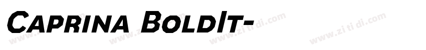 Caprina BoldIt字体转换